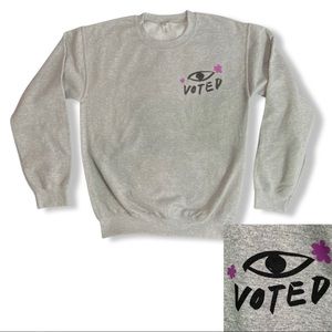 VOTE Sweatshirt Crewneck, Cotton Blend, Soft & Cozy, New / NWOT